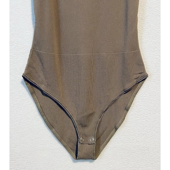 Zara Top Womens Medium Light Mink Strappy Bodysuit Soft Stretchy Boho Flirty - Picture 3 of 7